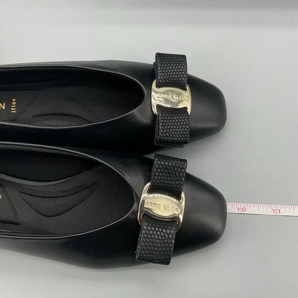 NEW Anne Klein Women’s Willow Ballet Flats Black Size 6M